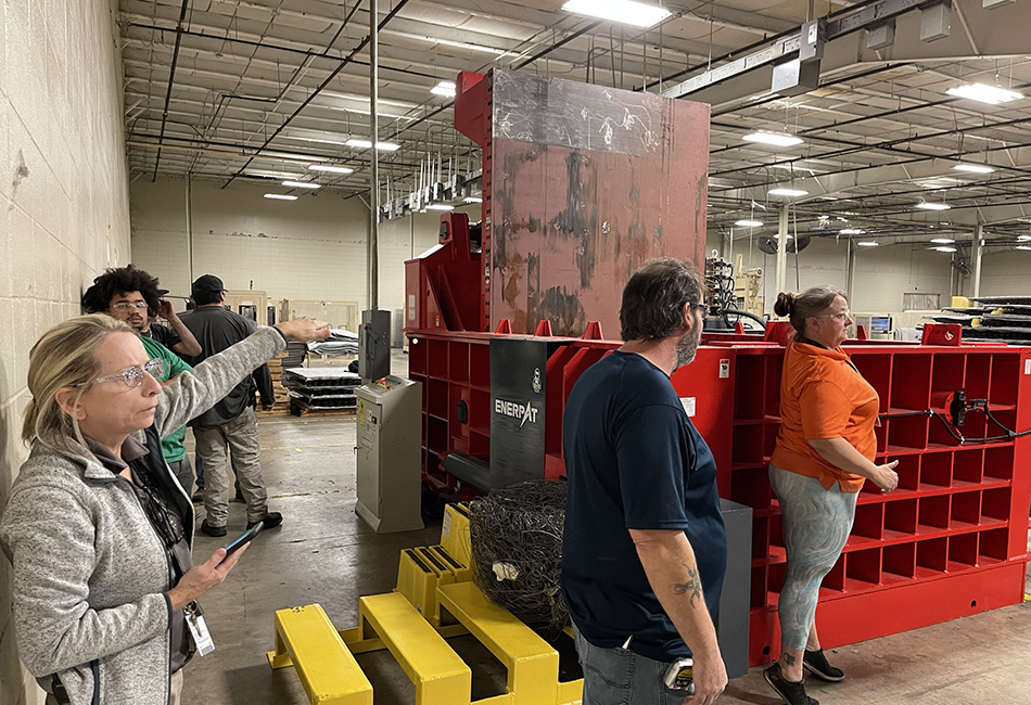 scrap baling machine máquina empacadora de chatarra