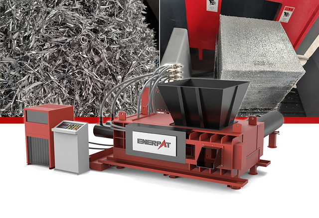 ENERPAT Empacadora hidráulica de chatarra para aluminio flash