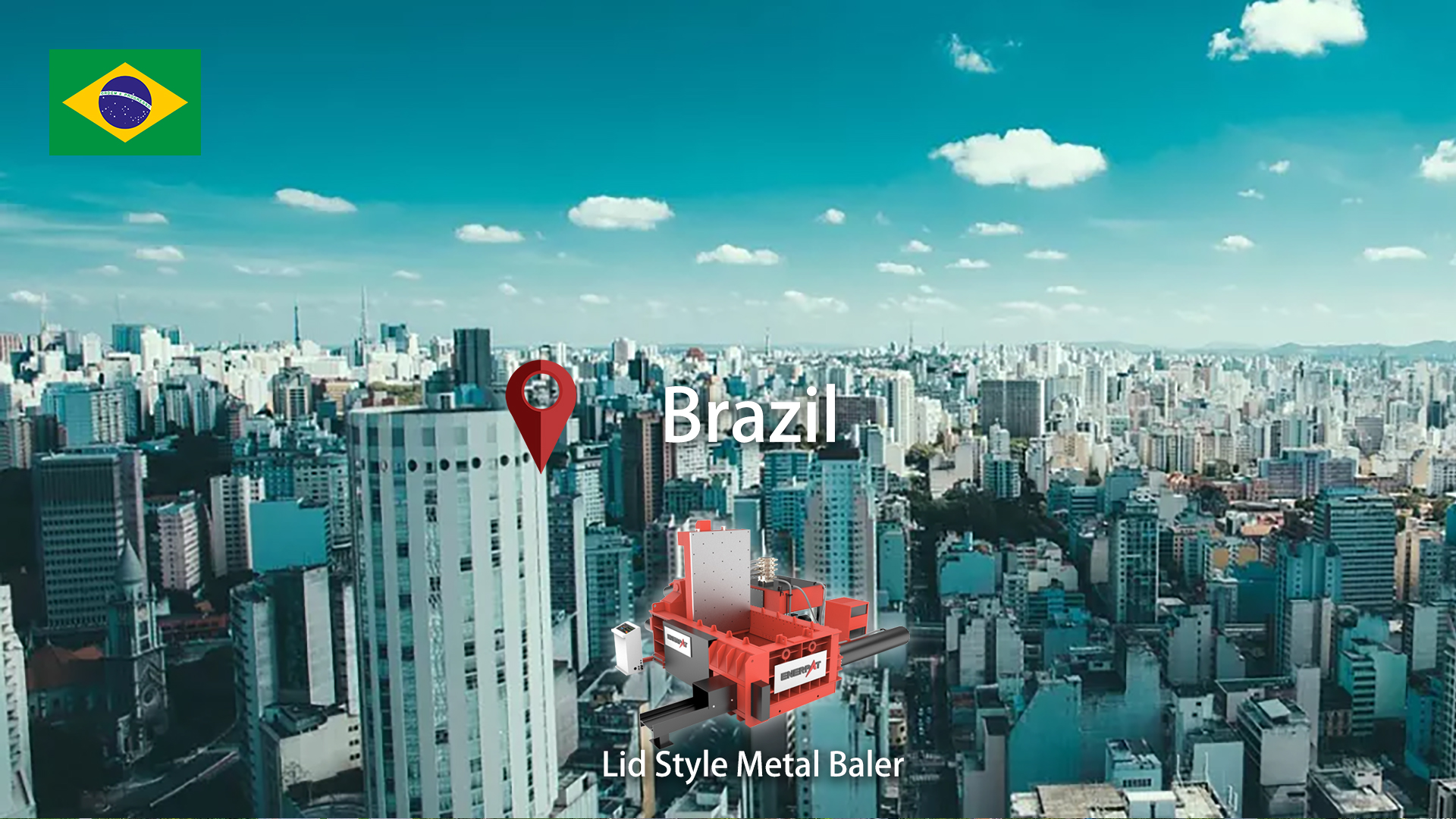 Brasil: ENERPAT Instalada máquina bloquera de chatarra para hierro