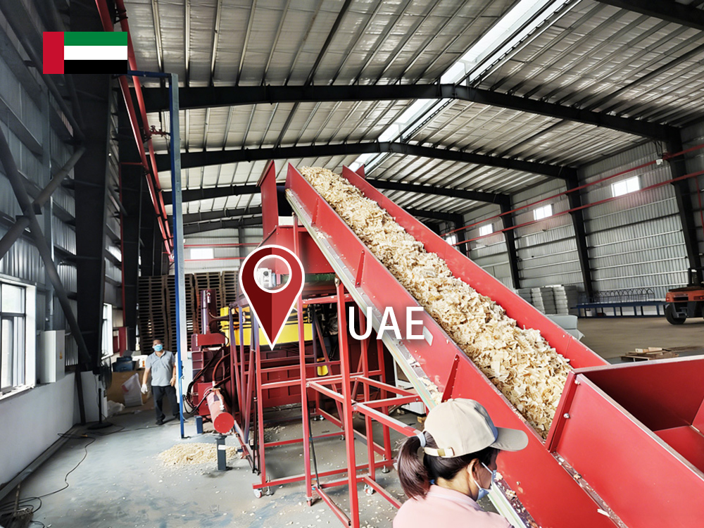 Emiratos Árabes Unidos: ENERPAT Instalada línea de afeitado y ensacado de lechos para animales