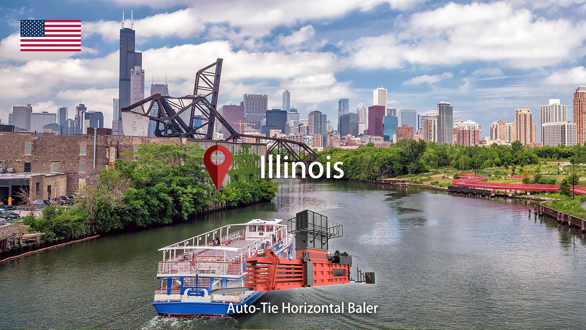 Por qué la industria del reciclaje de Illinois depende de la máquina compactadora de cartón automática