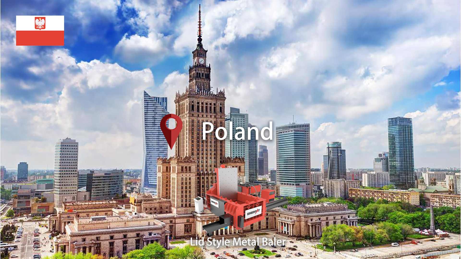 Polonia: ENERPAT Instalada una máquina prensadora de balas para chatarra