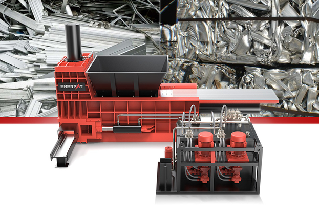 ENERPAT Empacadora de chatarra de acero inoxidable por compresión de tres vías 