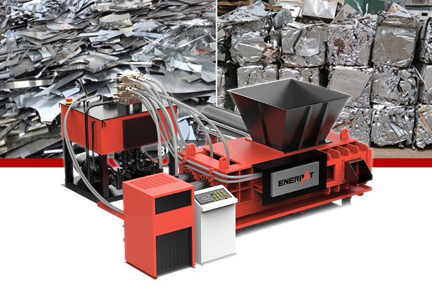 ENERPAT Máquina empacadora de chatarra con punzonado de acero y empacado de chatarra