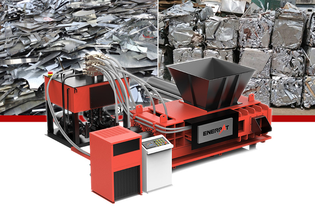ENERPAT Máquina empacadora de chatarra con punzonado de acero y empacado de chatarra