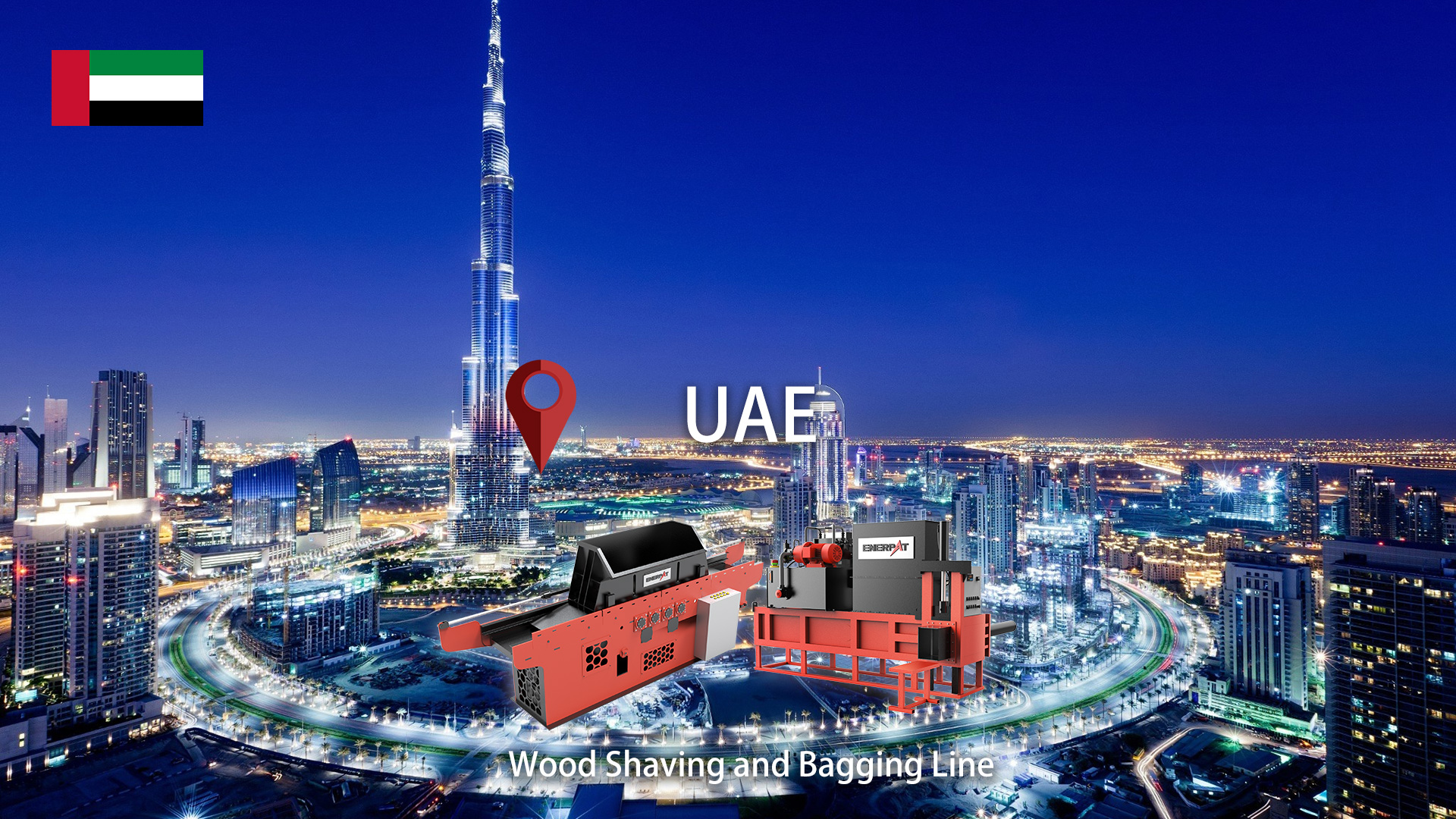 Emiratos Árabes Unidos: ENERPAT Instalada línea de afeitado y ensacado de lechos para animales