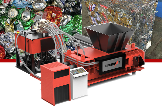ENERPAT Máquina empacadora de chatarra de aluminio para latas