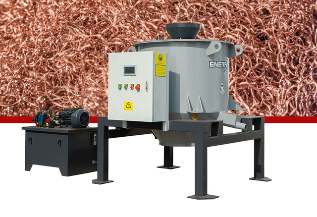 ENERPAT Máquina centrífuga industrial para virutas de cobre