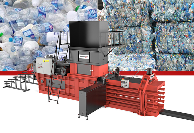 HBA-120-110125 Máquina empacadora horizontal para empacar residuos de plástico, papel, cartón y textiles