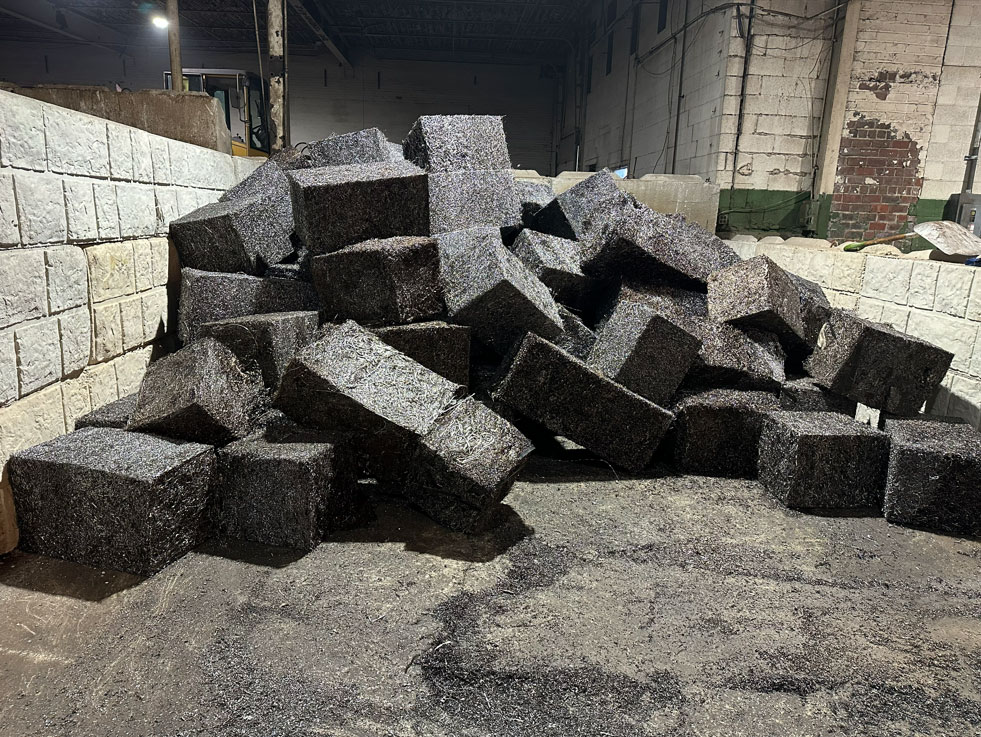 Prensa de balas hidr&aacute;ulica