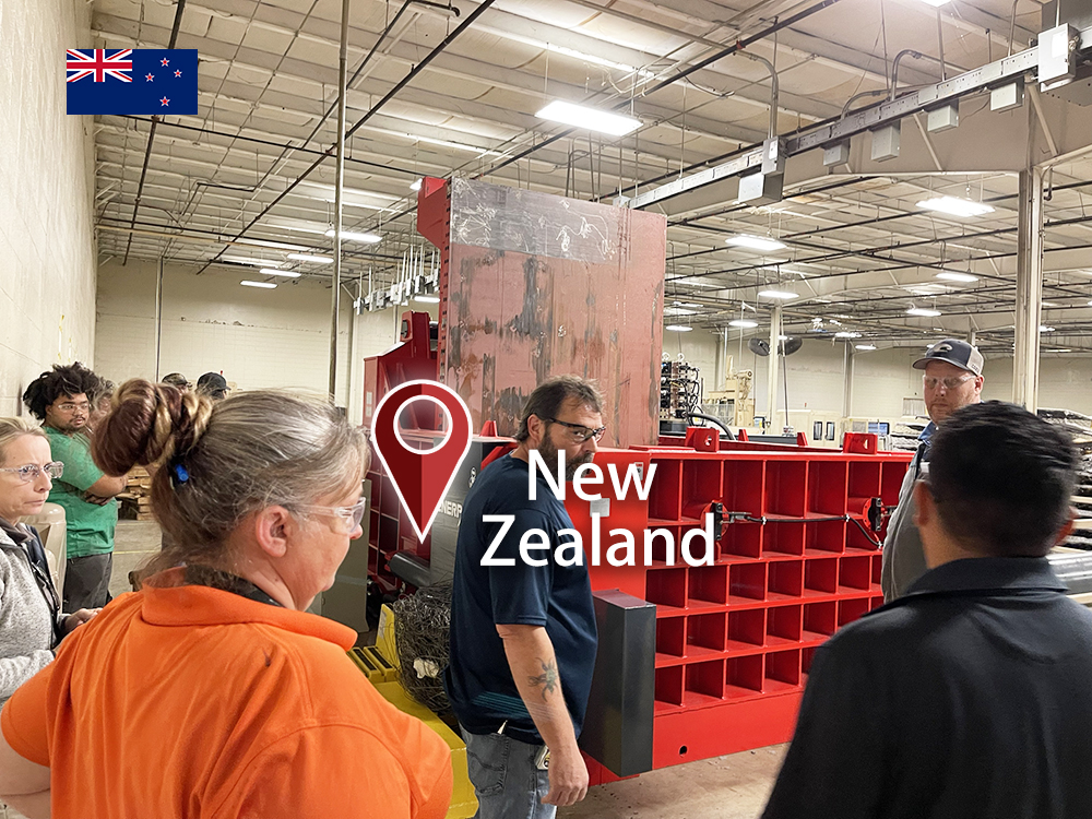 Nueva Zelanda: ENERPAT Instalada empacadora de metales no ferrosos