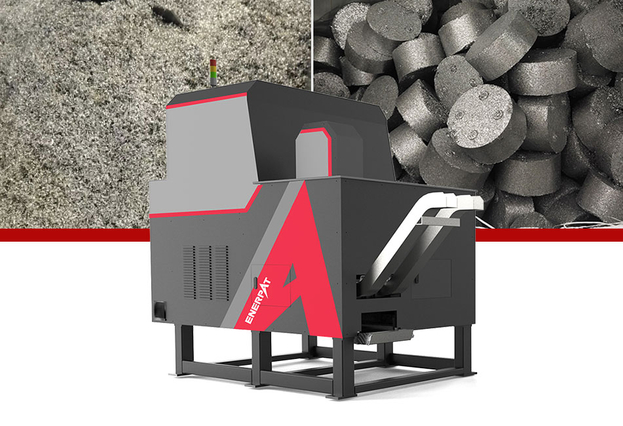 Máquina briquetadora de virutas de acero de doble salida BM-D1090