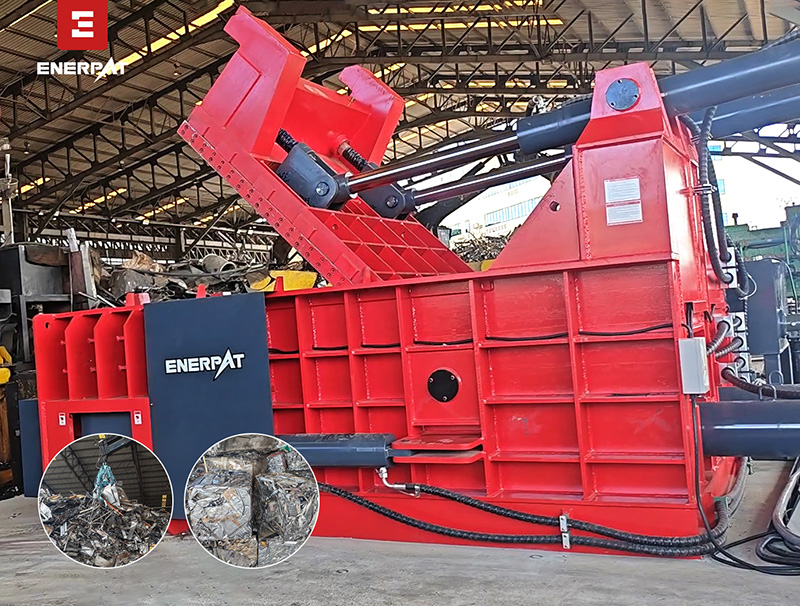 Prensa empacadora para acero inoxidable